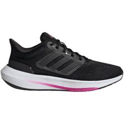 Buty adidas Ultrabounce W HP5785 czarne. Czarne buty do biegania bez wzorów, z gumy, bez zapięcia, do biegania. Za 519.13 zł.