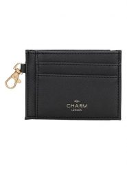 Charm Portfel "Birmingham" w kolorze czarnym - 11,5 x 8,5 x 0,5 cm rozmiar: onesize. Czarne portfele Charm, bez wzorów, z materiału. Za 52.92 zł.