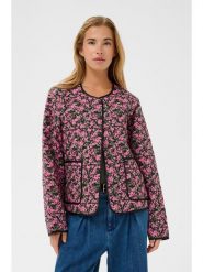 Kaffe Kurtka przejściowa w kolorze oliwkowo-jasnoróżowym rozmiar: 38. Brązowe kurtki Kaffe, bez wzorów, bez kaptura. Za 208.99 zł.