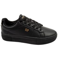 Buty sportowe damskie GAP Portland. Czarne buty treningowe GAP, bez wzorów, z materiału, bez zapięcia, trekkingowe. Za 209.00 zł.