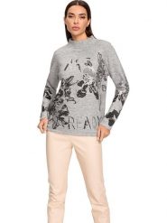 Heine Sweter w kolorze szarym rozmiar: 38. Szare swetry Heine, bez wzorów, bez ramiączek. Za 60.99 zł.