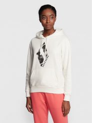 Skechers Bluza Magnolia Dreams WHD72 Biały Regular Fit. Białe bluzy Skechers, s, bez wzorów, z syntetyku, bez kaptura. Za 269.99 zł.