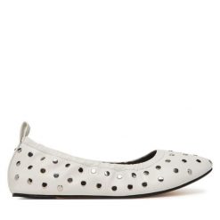 Baleriny MICHAEL Michael Kors. Białe baleriny MICHAEL Michael Kors, bez wzorów, bez obcasa, bez zapięcia. Za 439.99 zł.