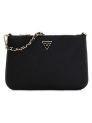 Guess Kopertówka w kolorze czarnym - 24 x 14 x 1,5 cm rozmiar: onesize. Czarne kopertówki Guess, z aplikacjami, z materiału, bez dodatków. Za 226.10 zł.