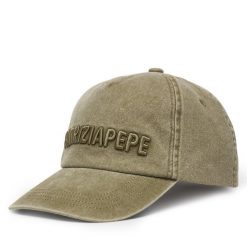 Czapka z daszkiem Patrizia Pepe. Brązowe czapki z daszkiem Patrizia Pepe, bez wzorów. Za 239.99 zł.