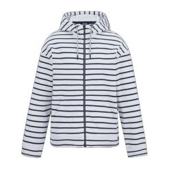 Bluza Rozpinana Damska W Paski Bayletta. Białe bluzy Regatta, bez wzorów, bez ramiączek, bez kaptura. Za 178.99 zł.