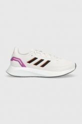 Adidas buty do biegania Run Falcon 2.0 kolor biały. Białe buty do biegania adidas, bez wzorów, z gumy, bez zapięcia, do biegania. W wyprzedaży za 189.99 zł.