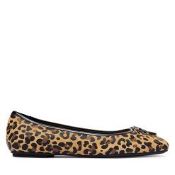 Baleriny PINKO. Brązowe baleriny Pinko, bez wzorów, bez obcasa, bez zapięcia. Za 579.99 zł.