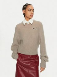 ROTATE Sweter Brandy 1128671125 Szary Regular Fit. Szare swetry ROTATE, bez wzorów, z syntetyku, bez ramiączek. Za 559.99 zł.