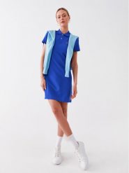 Polo Ralph Lauren Sukienka codzienna 211799490007 Niebieski Regular Fit. Niebieskie sukienki Polo Ralph Lauren, na co dzień, xxs, bez wzorów, z bawełny, bez kołnierzyka, bez ramiączek, proste. Za 499.99 zł.