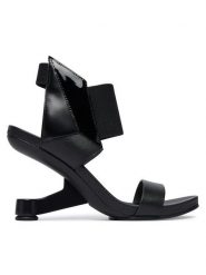 United Nude Sandały Eamz 3D 109890116 Czarny. Czarne sandały United Nude, bez wzorów, ze skóry, bez obcasa, na koturnie, bez zapięcia. Za 1,489.00 zł.