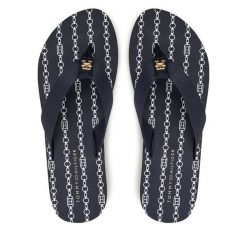 Japonki Tommy Hilfiger. Niebieskie japonki Tommy Hilfiger, bez wzorów. Za 129.99 zł.