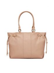 Lasocki Torebka LSK-X-001-07 Beżowy. Brązowe shopper bag Lasocki, bez wzorów, ze skóry, bez dodatków. Za 219.99 zł.