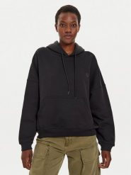 Alpha Industries Bluza 146041 Czarny Relaxed Fit. Czarne bluzy Alpha Industries, s, bez wzorów, z bawełny, bez kaptura. Za 199.99 zł.