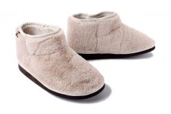 MANITU 340077-08 beige, kapcie damskie. Brązowe kapcie Manitu, bez wzorów. Za 219.90 zł.