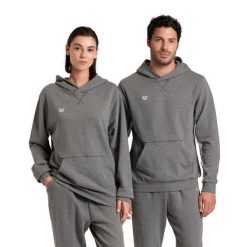 Bluza sportowa Icons Hooded Sweat Solid z kapturem. Czarne bluzy z kapturem Arena, l, bez wzorów, z kapturem, do pływania. Za 254.99 zł.