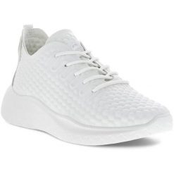 Buty sportowe damskie ECCO Therap. Białe buty sportowe lifestyle ECCO, bez wzorów, z syntetyku, bez zapięcia. W wyprzedaży za 390.00 zł.