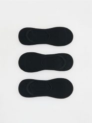 Skarpetki balerinki z bawełną 3 pack - czarny. Czarne skarpetki Reserved, bez wzorów, z bawełny. Za 39.99 zł.