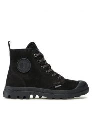 Palladium Trapery Pampa Hi Zip Wl 95982-010-M Czarny. Czarne traperki Palladium, bez wzorów, z nubiku, bez obcasa, bez zapięcia. Za 549.99 zł.