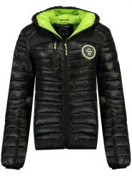 Geographical Norway Kurtka pikowana "Bambway" w kolorze czarnym rozmiar: XXL. Czarne kurtki Geographical Norway, xxl, bez wzorów, bez kaptura. Za 120.93 zł.