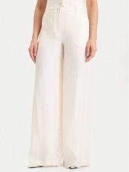 Guess Spodnie materiałowe W5YB02 WH5N2 Écru Regular Fit. Spodnie materiałowe Guess, z aplikacjami, z materiału. Za 339.99 zł.