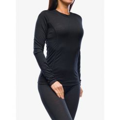 Bluza termoaktywna damska Sensor Merino Air Tee LS. Czarne bielizna termoaktywna damska Sensor, na zimę, bez wzorów, bez kaptura, narciarskie. Za 329.99 zł.
