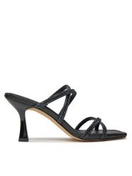 MICHAEL Michael Kors Klapki Corrine Sandal 40R4CNMS1S Czarny. Czarne klapki MICHAEL Michael Kors, bez wzorów, z materiału, bez obcasa, bez zapięcia. Za 539.99 zł.