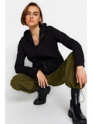 Trendyol Kardigan w kolorze czarnym rozmiar: XL. Czarne swetry Trendyol, xl, bez wzorów, bez ramiączek. Za 60.88 zł.