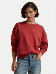 Polo Ralph Lauren Bluza 211943006016 Czerwony Relaxed Fit. Czerwone bluzy Polo Ralph Lauren, xxl, bez wzorów, z bawełny, bez ramiączek, bez kaptura. Za 499.99 zł.
