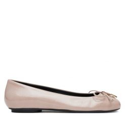 Baleriny Furla. Brązowe baleriny Furla, bez wzorów, bez obcasa, bez zapięcia. Za 579.99 zł.