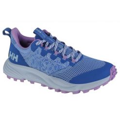 Buty Helly Hansen Featherswift Trail W 11787-627 niebieskie. Niebieskie buty treningowe bez wzorów, z materiału, bez zapięcia, do biegania. Za 451.71 zł.