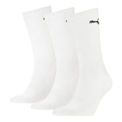 SKARPETY Puma Crew Socks 3 Pack, Dla obu płci. Białe skarpetki Puma, bez wzorów, z bawełny. Za 49.99 zł.