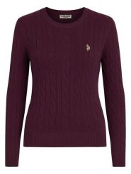 U.S. Polo Assn. Sweter w kolorze ciemnofioletowym rozmiar: XL. Różowe swetry U.S. Polo Assn., s, bez wzorów, z bawełny, bez ramiączek. Za 139.95 zł.