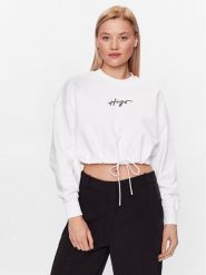 Hugo Bluza Delive 50489094 Biały Regular Fit. Białe bluzy Hugo, xl, bez wzorów, z bawełny, bez kaptura. Za 289.99 zł.