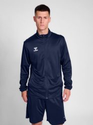Kurtka z dresu Hummel Essential. Niebieskie kurtki Hummel, s, bez wzorów, z dresówki, klasyczne, bez kaptura. Za 176.85 zł.