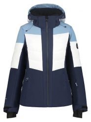 Icepeak Kurtka narciarska "Florala" w kolorze granatowo-biało-błękitnym rozmiar: 36. Białe kurtki narciarskie Icepeak, m, bez wzorów, z materiału, bez kaptura, narciarskie. Za 523.38 zł.