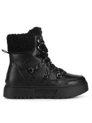 JENNY Botki WS5895-13 Czarny. Czarne botki Jenny, bez wzorów, bez obcasa, na płaskiej podeszwie, bez zapięcia. Za 125.99 zł.