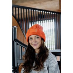 Czapka damska Kentucky Rubber. Brązowe czapki zimowe KENTUCKY HORSEWEAR, bez wzorów, sportowe. Za 229.50 zł.