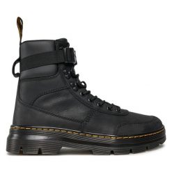 Trapery Dr. Martens. Czarne traperki Dr Martens, bez wzorów, bez obcasa, bez zapięcia. Za 839.99 zł.