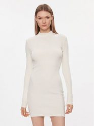 Brave Soul Sukienka codzienna LDRJ-69GERRIE Écru Slim Fit. Sukienki Brave Soul, na co dzień, l, bez wzorów, z bawełny, bez kołnierzyka, bez ramiączek, proste. Za 119.99 zł.
