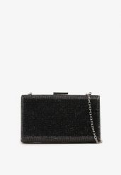 Czarna Torebka Kopertówka Vices z Cyrkoniami i Łańcuszkiem Vemora. Czarne torebki klasyczne Born2be, bez wzorów, eleganckie, bez dodatków. Za 59.99 zł.