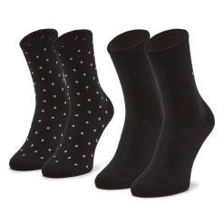Skarpety długie Tommy Hilfiger. Czarne skarpetki Tommy Hilfiger, bez wzorów. Za 49.99 zł.