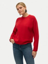Vero Moda Sweter Gold 10315516 Czerwony Regular Fit. Czerwone swetry Vero Moda, s, bez wzorów, z syntetyku, bez ramiączek. Za 89.99 zł.