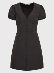 Glamorous Sukienka codzienna KA6883A Czarny Regular Fit. Czarne sukienki Glamorous, na co dzień, bez wzorów, z syntetyku, bez kołnierzyka, bez ramiączek, proste. Za 139.99 zł.