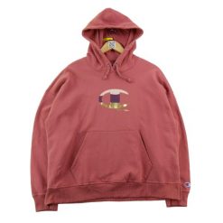 Bluza z kapturem damska luźny krój. Czerwone bluzy z kapturem Champion, m, bez wzorów, z dresówki, z kapturem. Za 124.96 zł.