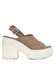 Converse Sandały Chuck 70 De Luxe Heel Mule A15071C Zielony. Zielone sandały Converse, bez wzorów, ze skóry, bez obcasa, na słupku, bez zapięcia. Za 389.99 zł.