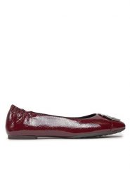 Tory Burch Baleriny Claire Cap-Toe Ballet 156159 Beżowy. Brązowe baleriny Tory Burch, bez wzorów, ze skóry, bez obcasa, bez zapięcia. Za 1,539.00 zł.