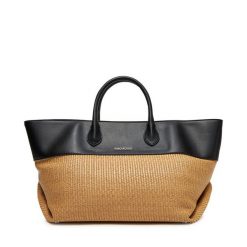 Torebka Gino Rossi. Brązowe shopper bag Gino Rossi, bez wzorów, bez dodatków. Za 199.99 zł.