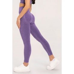 Legginsy fitness damskie Gym Glamour seamless push up. Fioletowe legginsy GYM GLAMOUR, bez wzorów, glamour. Za 169.99 zł.