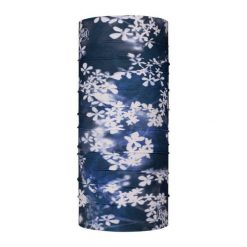 Chusta wielofunkcyjna Buff Coolnet UV+ Mims Night Blue. Niebieskie chusty Buff, bez wzorów, z elastanu, sportowe. Za 49.99 zł.